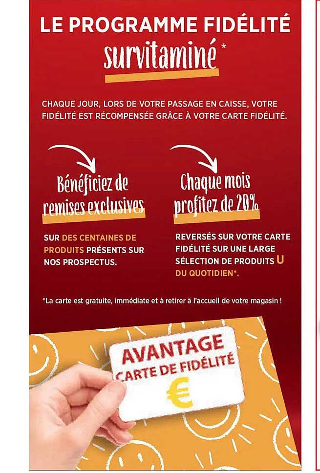 LE PROGRAMME FIDÉLITÉ survitaminé*