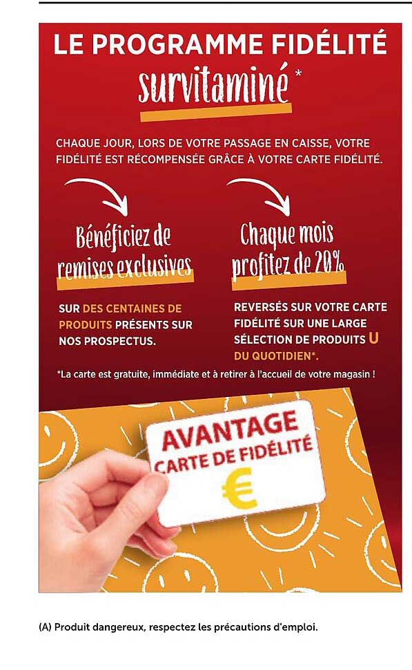 LE PROGRAMME FIDÉLITÉ survitaminé*