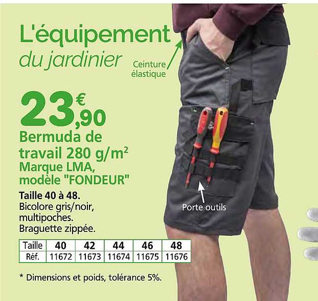 L'équipement du jardinier