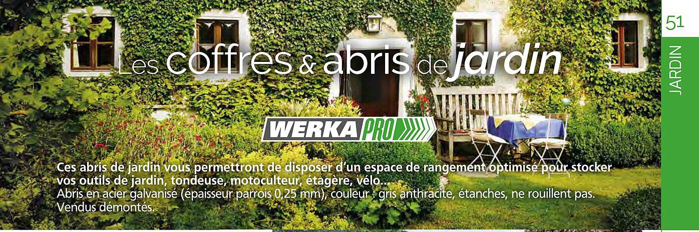 Les coffres & abris de jardin
