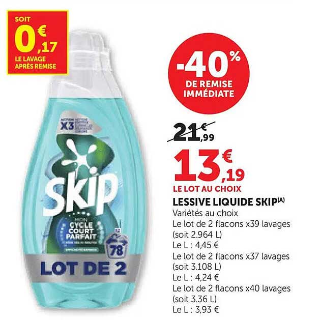 LESSIVE LIQUIDE SKIP(A)