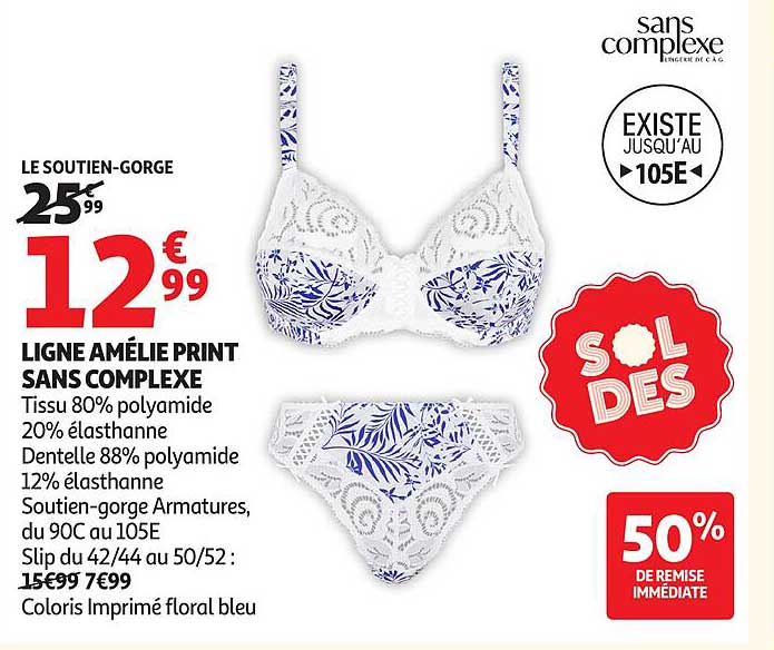 LIGNE AMÉLIE PRINT SANS COMPLEXE