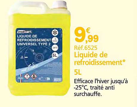 Liquide de refroidissement* 5L