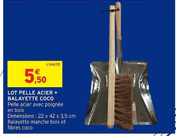 LOT PELLE ACIER + BALAYETTE COCO