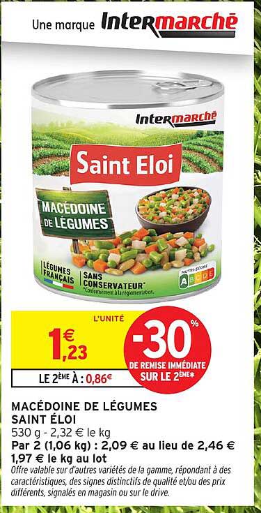 MACÉDOINE DE LÉGUMES SAINT ÉLOI
