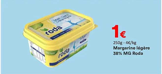 Margarine légère 38% MG Roda