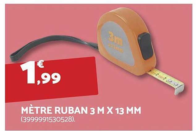 MÈTRE RUBAN 3 M X 13 MM