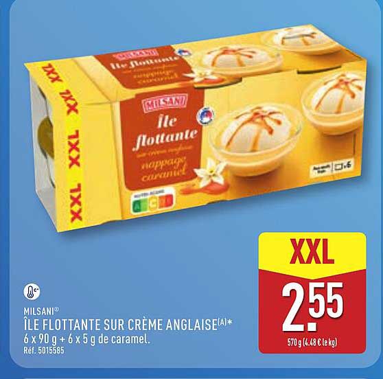 MILSANI® ÎLE FLOTTANTE SUR CRÈME ANGLAISE