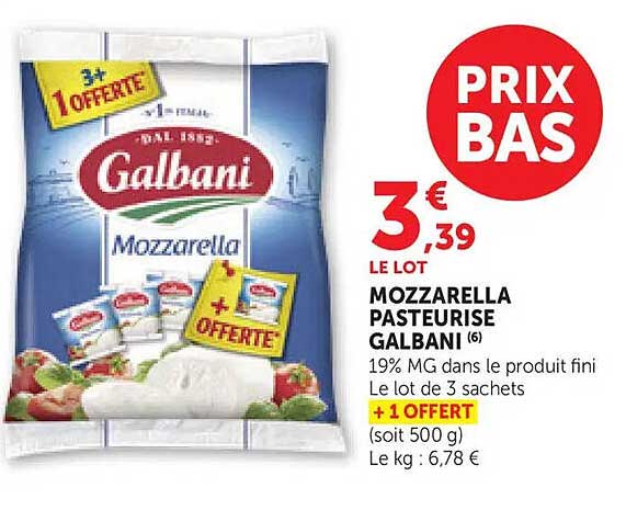 MOZZARELLA PASTEURISE GALBANI (6)