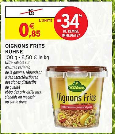 OIGNONS FRITS KÜHNE