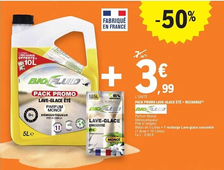PACK PROMO LAVE-GLACE ÉTÉ + RECHARGE