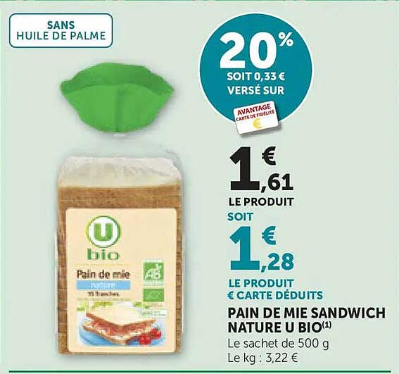 PAIN DE MIE SANDWICH NATURE U BIO(1)