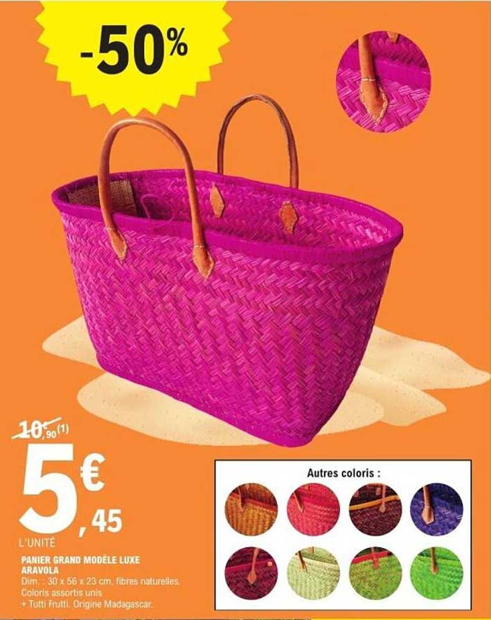 PANIER GRAND MODÈLE LUXE ARAVOLA