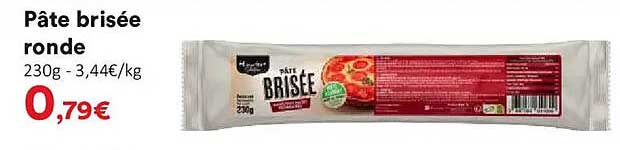 Pâte brisée ronde