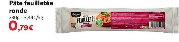 Pâte feuilletée ronde