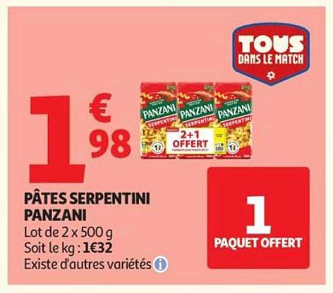 PÂTES SERPENTINI PANZANI