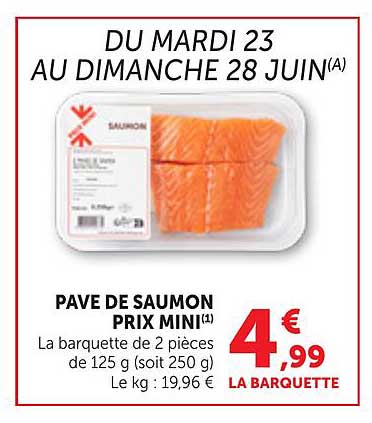 PAVE DE SAUMON PRIX MINI