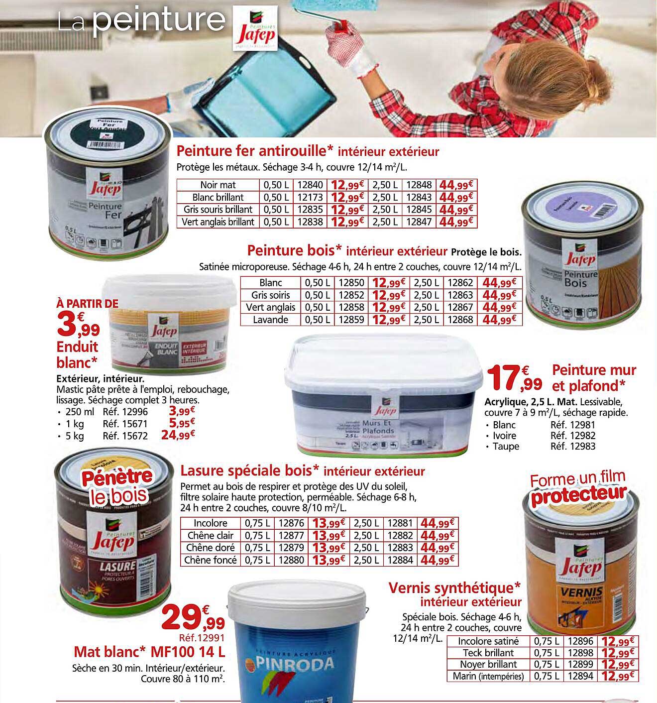 Peinture fer antirouille* intérieur extérieur