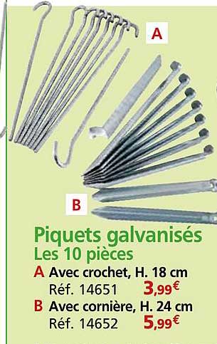 Piquets galvanisés