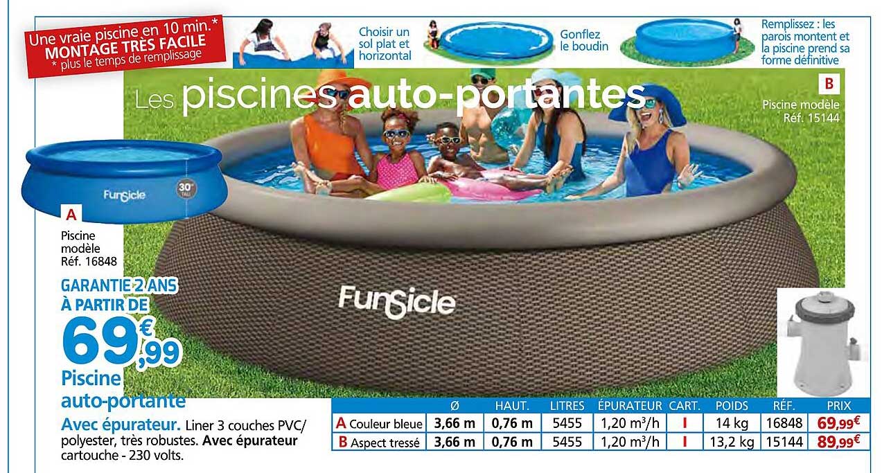 Piscine auto-portante