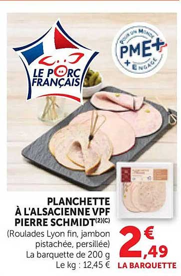 PLANCHETTE À L'ALSACIENNE VPF PIERRE SCHMIDT(2)C (Roulades Lyon fin, jambon pistachée, persillée)
