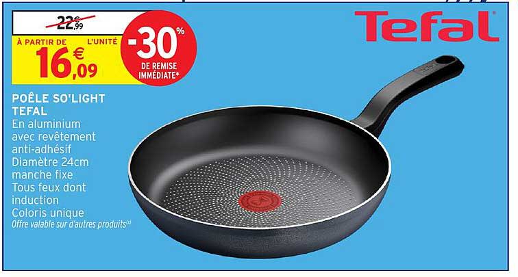 POÊLE SO'LIGH'T TEFAL