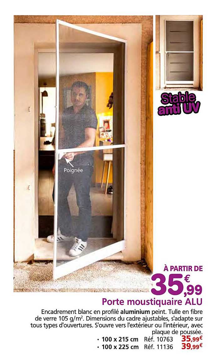 Porte moustiquaire ALU