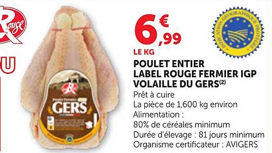 POULET ENTIER LABEL ROUGE FERMIER IGP VOLAILLE DU GERS(2)