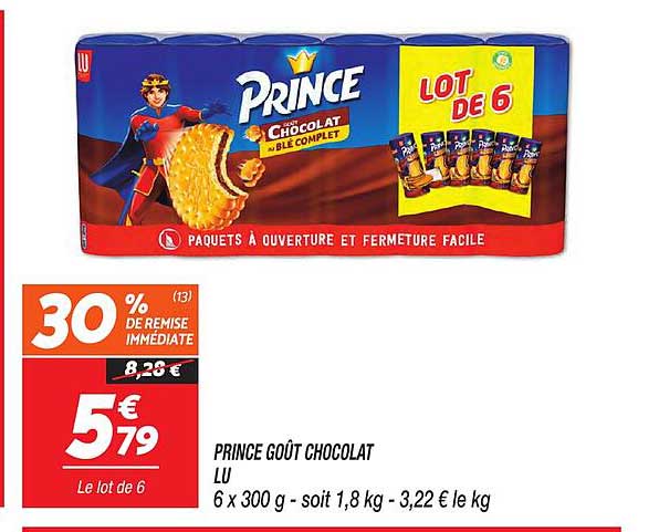 PRINCE GOÛT CHOCOLAT LU