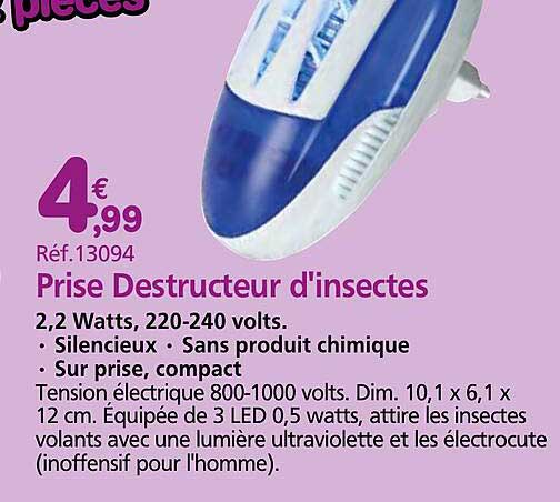 Prise Destructeur d'insectes