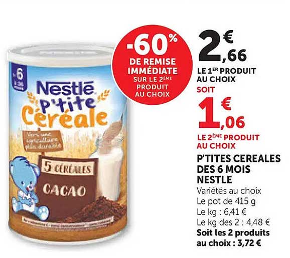 P'TITES CEREALES DES 6 MOIS NESTLE