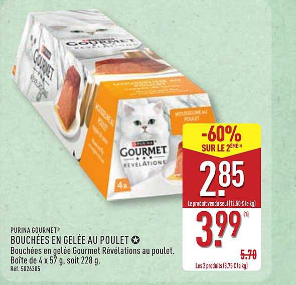 PURINA GOURMET® BOUCHÉES EN GELÉE AU POULET