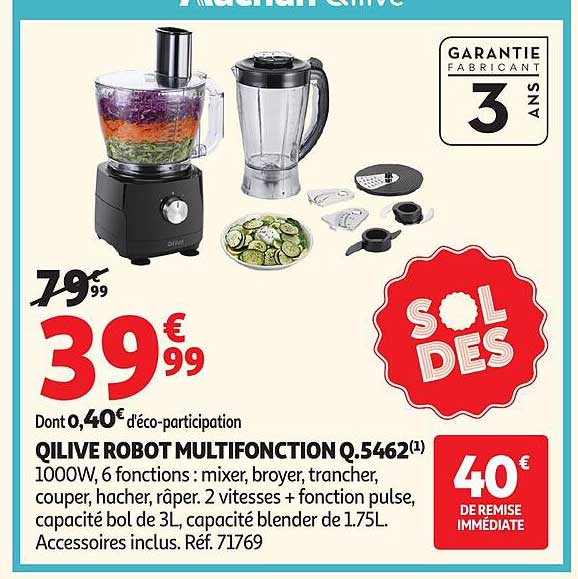 QILIVE ROBOT MULTIFONCTION Q.5462(1)