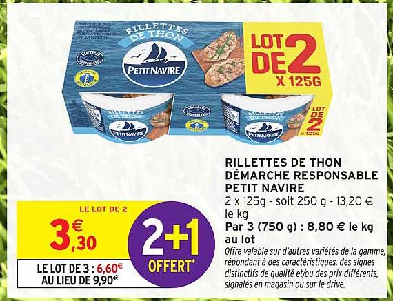 RILLETTES DE THON DÉMARCHE RESPONSABLE PETIT NAVIRE