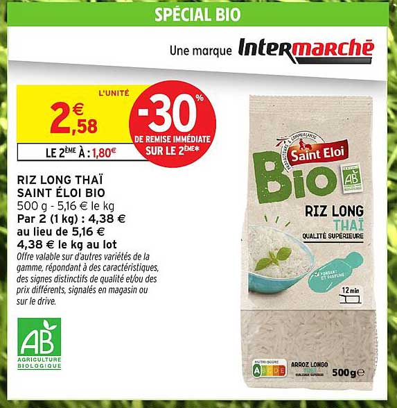 RIZ LONG THAÏ SAINT ÉLOI BIO
