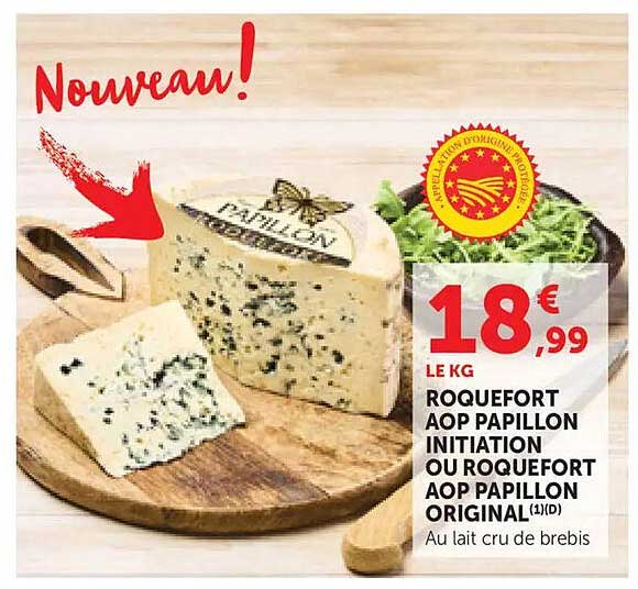 ROQUEFORT AOP PAPILLON INITIATION OU ROQUEFORT AOP PAPILLON ORIGINAL