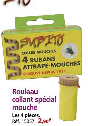 Rouleau collant spécial mouche