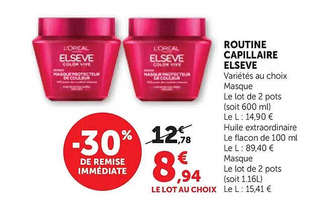 ROUTINE CAPILLAIRE ELSEVE