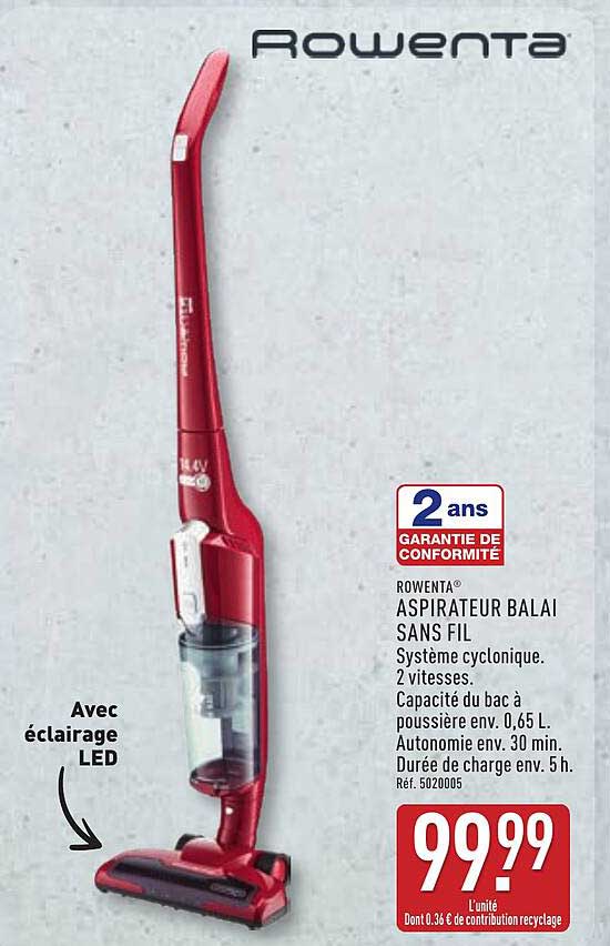 ROWENTA® ASPIRATEUR BALAI SANS FIL