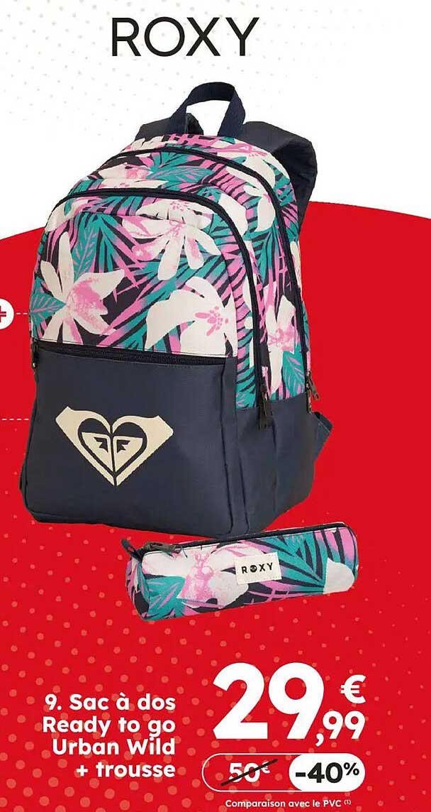 Sac à dos Ready to go Urban Wild + trousse
