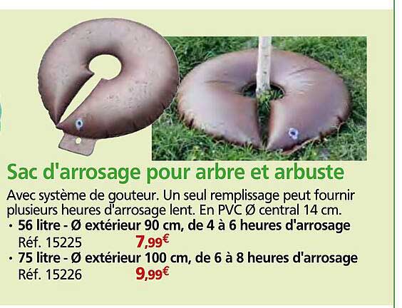 Sac d'arrosage pour arbre et arbuste