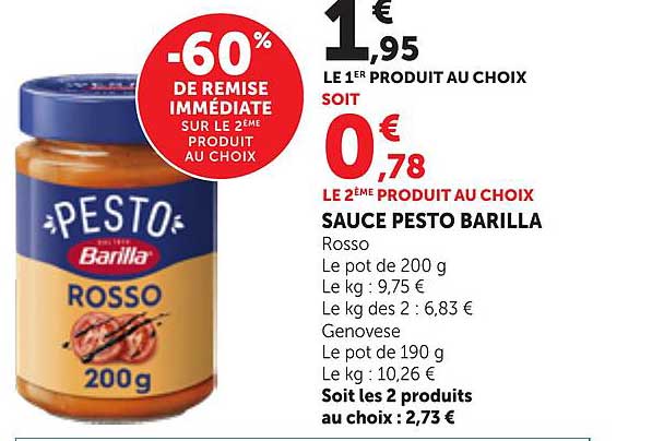 SAUCE PESTO BARILLA