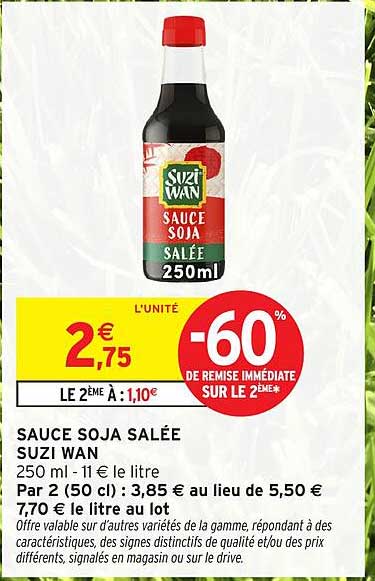 SAUCE SOJA SALÉE SUZI WAN
