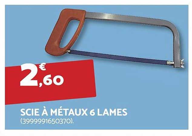 SCIE À MÉTAUX 6 LAMES (3999991650370).