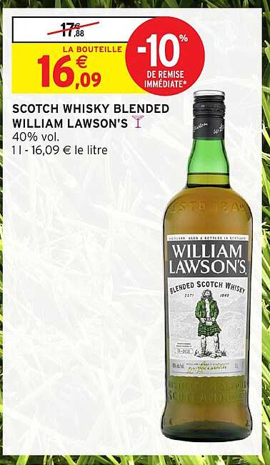 SCOTCH WHISKY BLENDED WILLIAM LAWSON'S