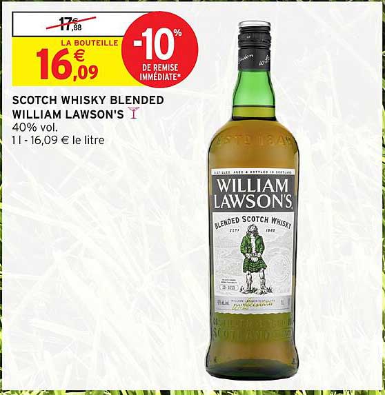 SCOTCH WHISKY BLENDED WILLIAM LAWSON'S