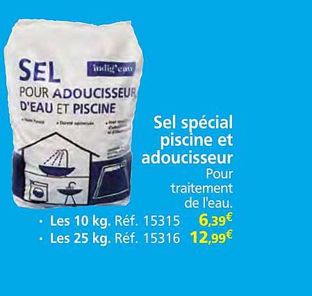 Sel spécial piscine et adoucisseur