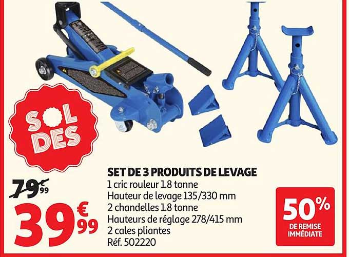 SET DE 3 PRODUITS DE LEVAGE