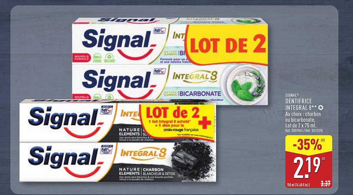 SIGNAL® DENTIFRICE INTEGRAL 8**