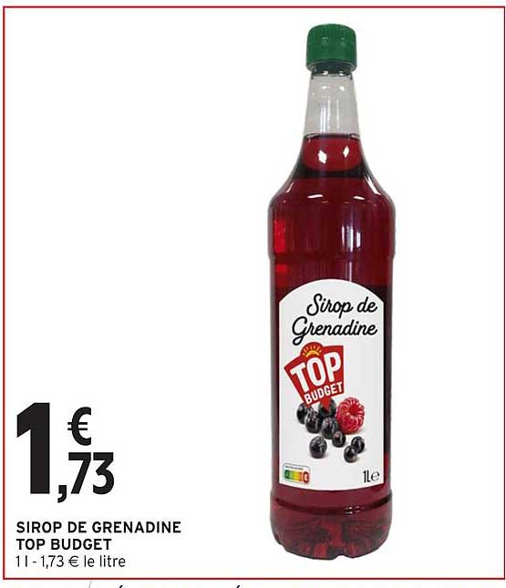SIROP DE GRENADINE TOP BUDGET